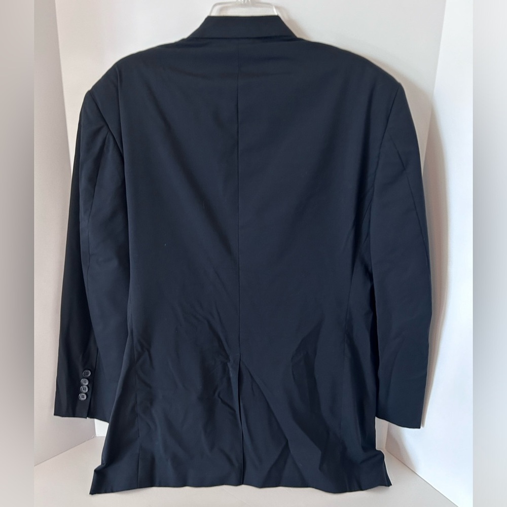 Brooks Brothers BrooksEase black 2‎ button mens blazer jacket size 43 Regular - Picture 2 of 11